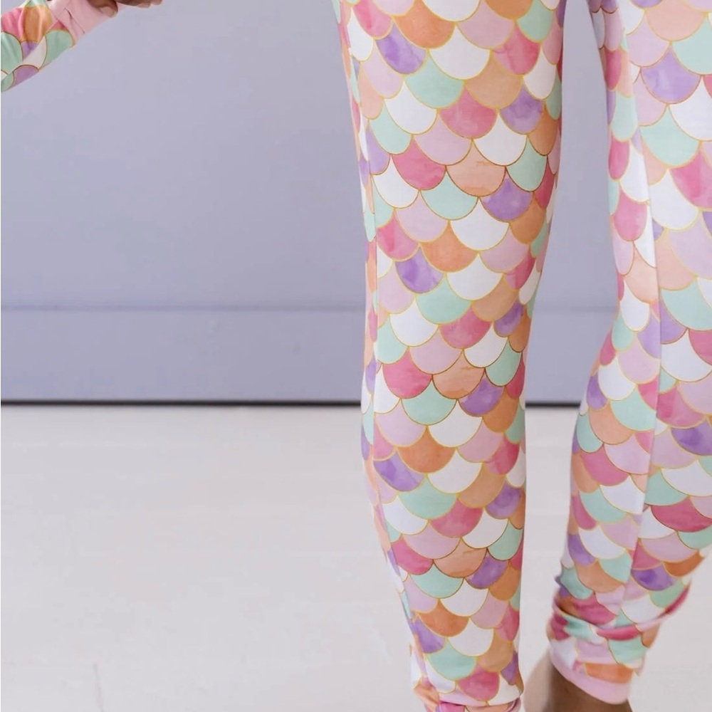 Little Sleepies Women’s Pastel Mermaid Scale Pajama Pants